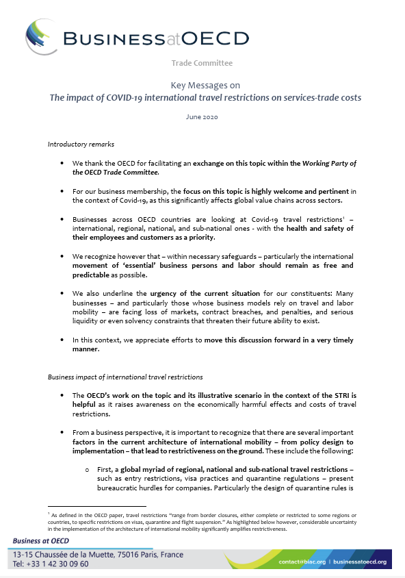 impact on covid 19 trade restrictions